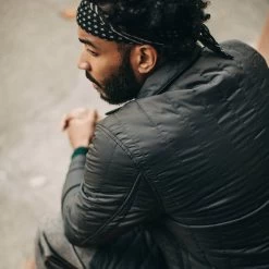 The Decker Jacket In Charcoal Quilt -Fashion Clothes instock m q221 decker charcoal quilt 005