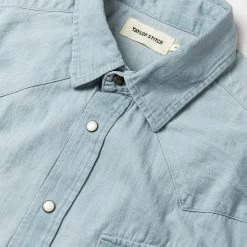 The Western Shirt In Washed Denim 15 The Western Shirt In Washed Denim -Fashion Clothes instock m q221 western shirt washed denim 006