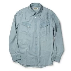 The Western Shirt In Washed Denim 14 The Western Shirt In Washed Denim -Fashion Clothes instock m q221 western shirt washed denim 008