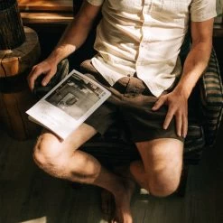 The Apres Short In Espresso Hemp -Fashion Clothes instock m q222 Apres Espresso 005