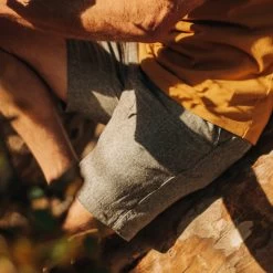 The Easy Short In Charcoal Herringbone -Fashion Clothes instock m q222 EasyShort Charcoal 004