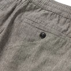 The Easy Short In Charcoal Herringbone -Fashion Clothes instock m q222 EasyShort Charcoal 006
