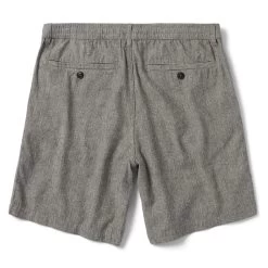 The Easy Short In Charcoal Herringbone -Fashion Clothes instock m q222 EasyShort Charcoal 007