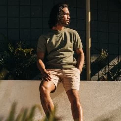 The Foundation Short In Khaki Twill -Fashion Clothes instock m q222 FoundationShort Khaki 005