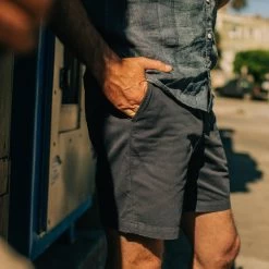 The Foundation Short In Navy Twill -Fashion Clothes instock m q222 FoundationShort NavyTwill 005