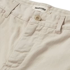 The Foundation Short In Natural Twill -Fashion Clothes instock m q222 FoundationShort StoneTwill 002