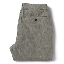 The Easy Pant In Charcoal Herringbone -Fashion Clothes instock m q222 easypant charcoal 009