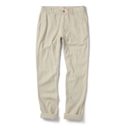 The Easy Pant In Natural Herringbone -Fashion Clothes instock m q222 easypant natural 005