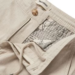 The Easy Pant In Natural Herringbone -Fashion Clothes instock m q222 easypant natural 007