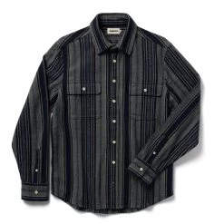 The Ledge Shirt In Ocean Stripe -Fashion Clothes instock m q222 ledgeshirt oceanstripe 001