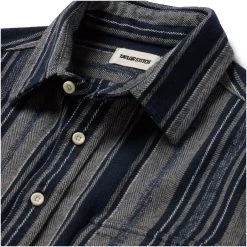 The Ledge Shirt In Ocean Stripe -Fashion Clothes instock m q222 ledgeshirt oceanstripe 006