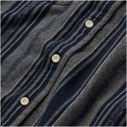 The Ledge Shirt In Ocean Stripe -Fashion Clothes instock m q222 ledgeshirt oceanstripe 007