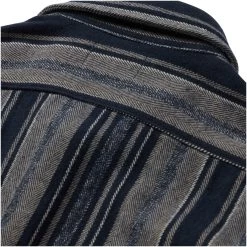 The Ledge Shirt In Ocean Stripe -Fashion Clothes instock m q222 ledgeshirt oceanstripe 008