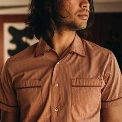 The Tulum In Rust Stripe -Fashion Clothes instock m q222 tulum rust stripe 003