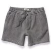 The Apres Short In Charcoal Waffle -Fashion Clothes instock m q223 Apres Short CharcoalWaffle 001
