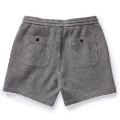 The Apres Short In Charcoal Waffle -Fashion Clothes instock m q223 Apres Short CharcoalWaffle 002