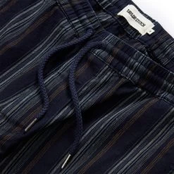 The Apres Short In Indigo Stripe -Fashion Clothes instock m q223 Apres Short Indigo Stripe 003