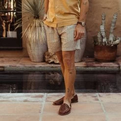 The Apres Short In Morita Stripe 11 The Apres Short In Morita Stripe -Fashion Clothes instock m q223 Apres Short Morita Stripe 005