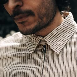 The Clark Jacket In Morita Stripe -Fashion Clothes instock m q223 Clark Jacket Morita Stripe 004