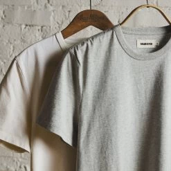 The Organic Cotton Tee In Heather Grey -Fashion Clothes instock m q223 OrganicCotton HeatherGrey 003