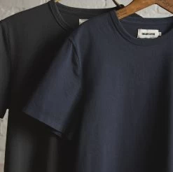 The Organic Cotton Tee In Navy -Fashion Clothes instock m q223 OrganicCotton Navy 003