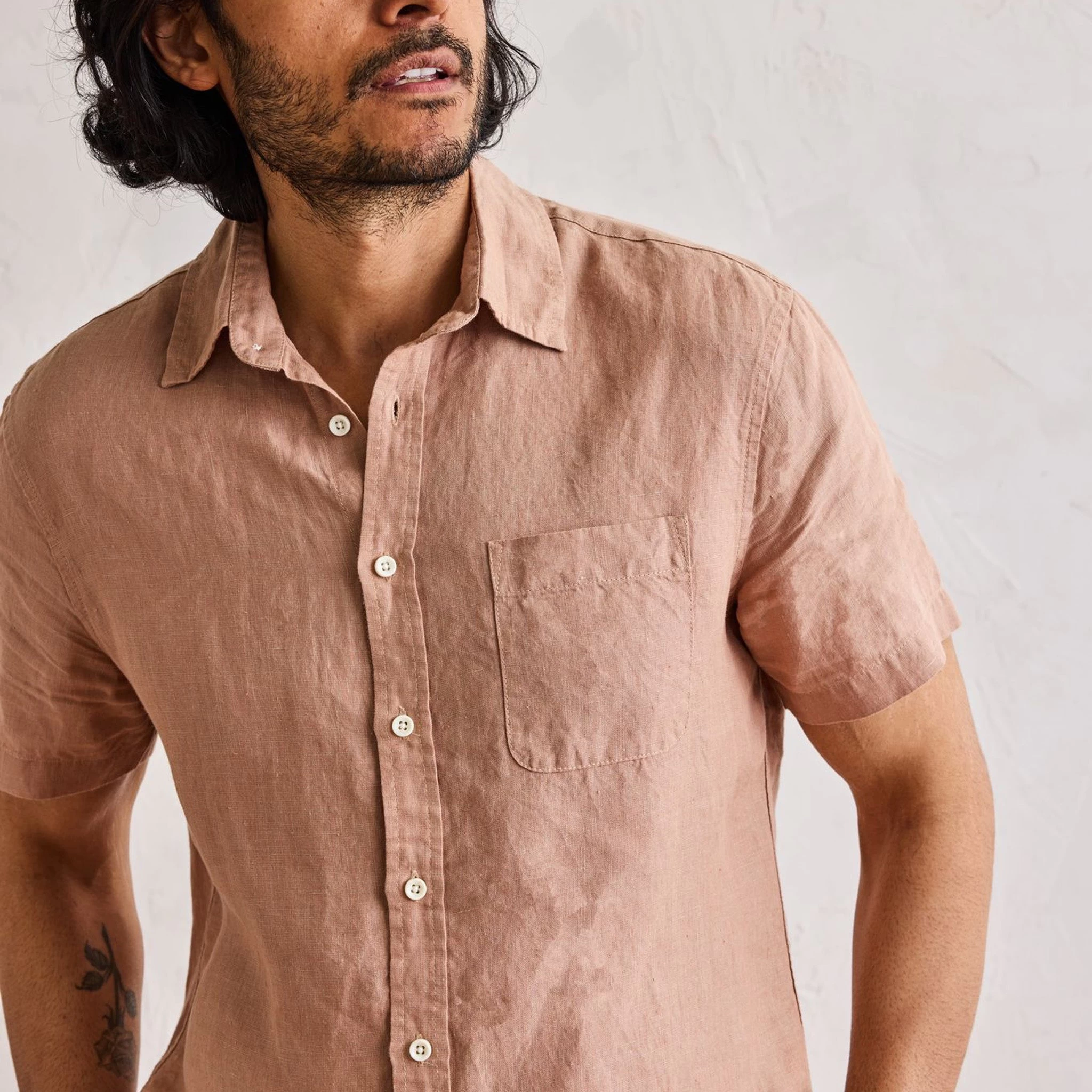 The Short Sleeve California In Clay Hemp - Image 3