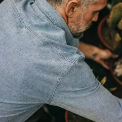 The Utility Shirt In Washed Indigo Boss Duck -Fashion Clothes instock m q223 Utility Shirt Washed Indigo Boss Duck 004