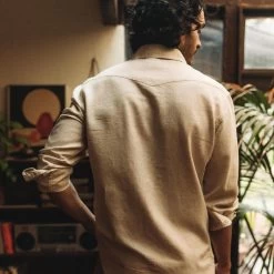 The Western Shirt In Natural -Fashion Clothes instock m q223 WesternShirt Natural 004