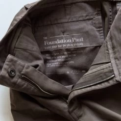 The Democratic Foundation Pant In Organic Espresso -Fashion Clothes instock m q321 demp foundation espresso 007