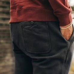 The Fillmore Pant In Coal Terry -Fashion Clothes instock m q321 fillmore pant coal 005