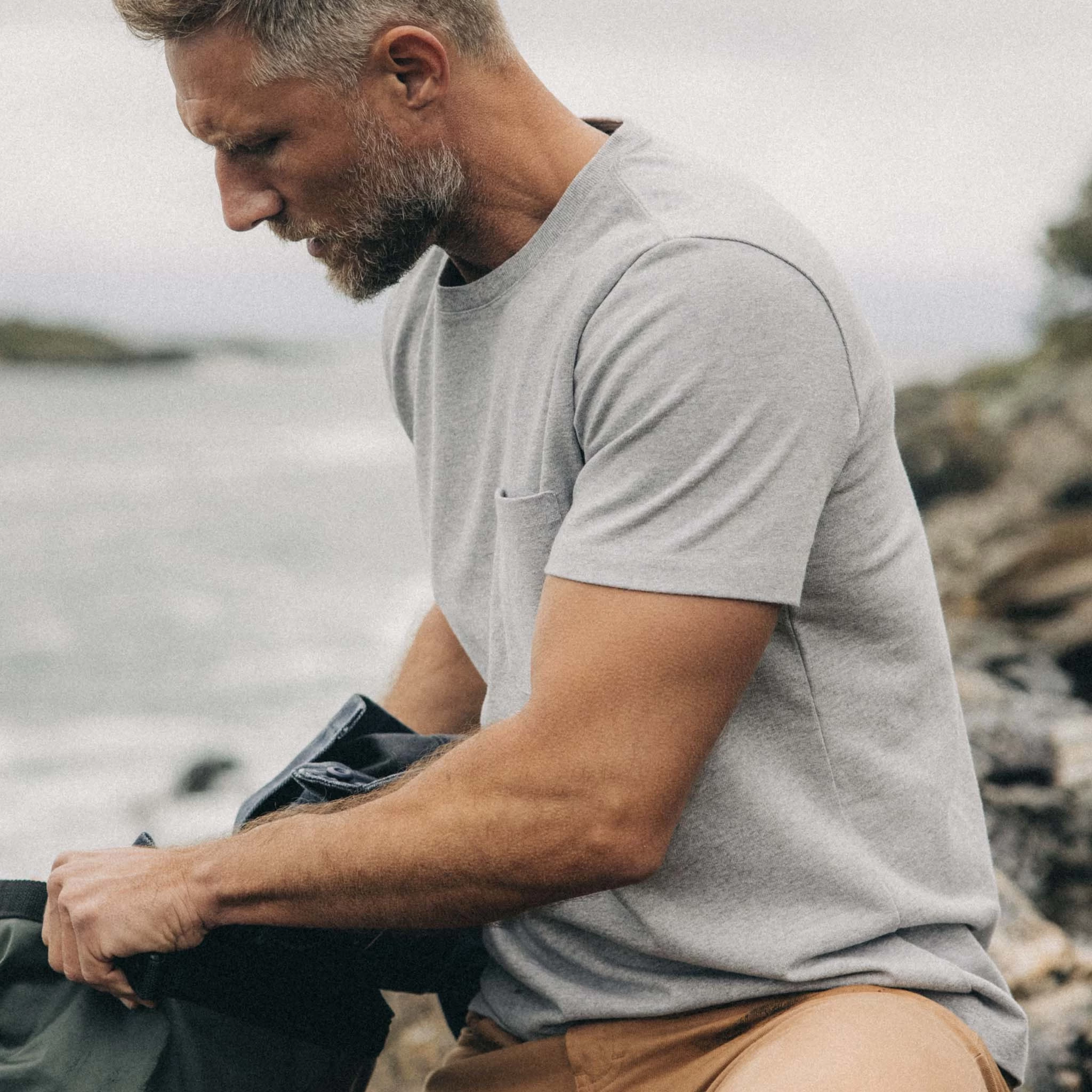 The Heavy Bag Tee In Aluminum 6 The Heavy Bag Tee In Aluminum - Image 4