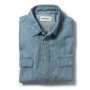 The Ledge Shirt In Sun Bleached Chambray -Fashion Clothes instock m q321 ledge sun bleached chambray 001