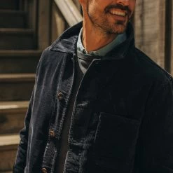 The Ojai Jacket In Midnight Cord -Fashion Clothes instock m q321 ojai midnight cord 003