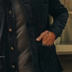 The Ojai Jacket In Midnight Cord -Fashion Clothes instock m q321 ojai midnight cord 004