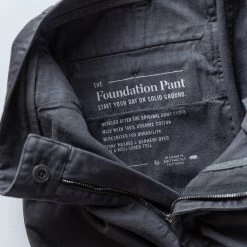 The Slim Foundation Pant In Organic Coal -Fashion Clothes instock m q321 slim coal 007