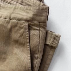 The Slim Foundation Pant In Organic Khaki -Fashion Clothes instock m q321 slim khaki 008