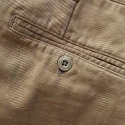 The Slim Foundation Pant In Organic Khaki -Fashion Clothes instock m q321 slim khaki 009