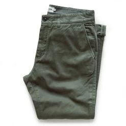 The Slim Foundation Pant In Organic Olive