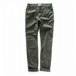 The Slim Foundation Pant In Organic Olive -Fashion Clothes instock m q321 slim olive 0011