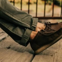 The Slim Foundation Pant In Organic Olive -Fashion Clothes instock m q321 slim olive 005