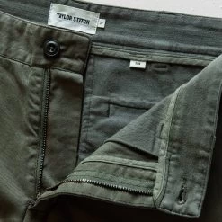 The Slim Foundation Pant In Organic Olive -Fashion Clothes instock m q321 slim olive 006