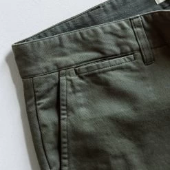 The Slim Foundation Pant In Organic Olive -Fashion Clothes instock m q321 slim olive 008