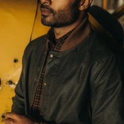 The Bomber Jacket In Bark EverWax -Fashion Clothes instock m q322 Bomber Jacket Bark 003