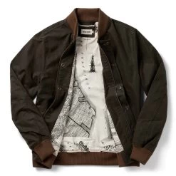 The Bomber Jacket In Bark EverWax -Fashion Clothes instock m q322 Bomber Jacket Bark 009