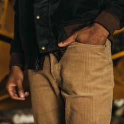 The Democratic All Day Pant In Khaki Cord -Fashion Clothes instock m q322 DemoAllDayPant KhakiCord 005