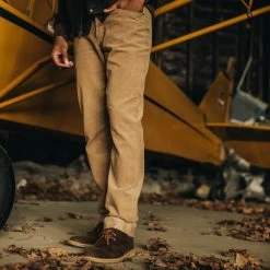 The Democratic All Day Pant In Khaki Cord -Fashion Clothes instock m q322 DemoAllDayPant KhakiCord 006