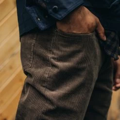 The Democratic All Day Pant In Walnut Cord -Fashion Clothes instock m q322 DemoAllDayPant WalnutCord 005
