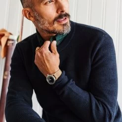 The Hugo Sweater In Navy 11 The Hugo Sweater In Navy -Fashion Clothes instock m q322 HugoSweater Navy 005