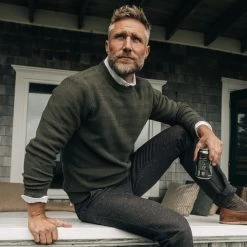 The Hugo Sweater In Army -Fashion Clothes instock m q322 HugoSweater army 004