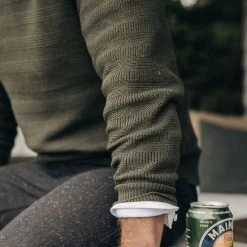 The Hugo Sweater In Army -Fashion Clothes instock m q322 HugoSweater army 005